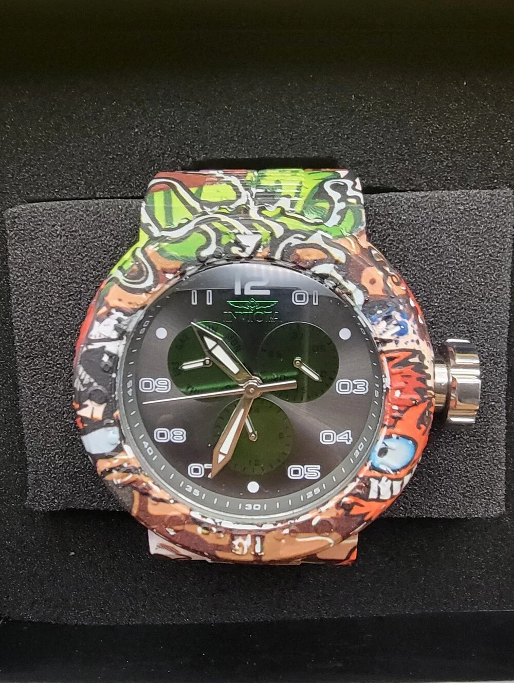 1 of 1 Invicta Pro Diver NeoArt Flux Men's Watch 52mm Aqua Plating Steel 50214